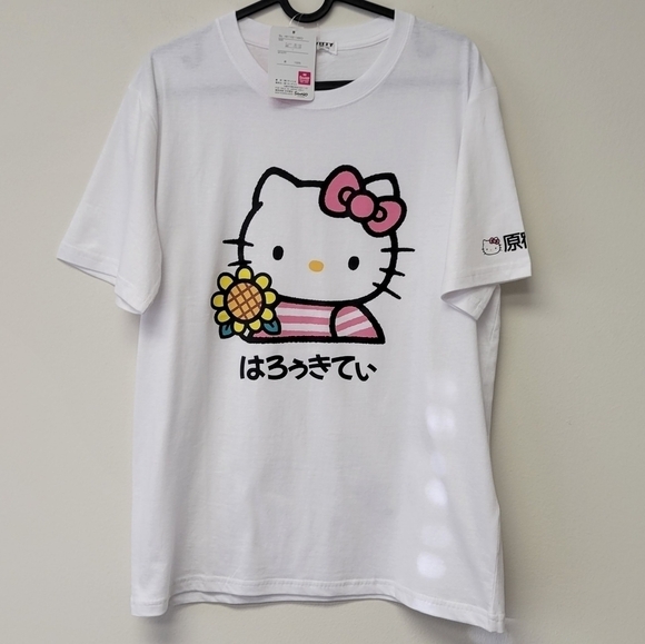 Sanrio Hello Kitty Sunflower t-shirt White L - Picture 1 of 6
